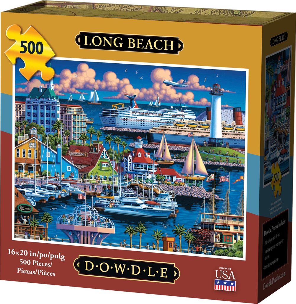Long Beach 500 Piece Puzzle - Quick Ship