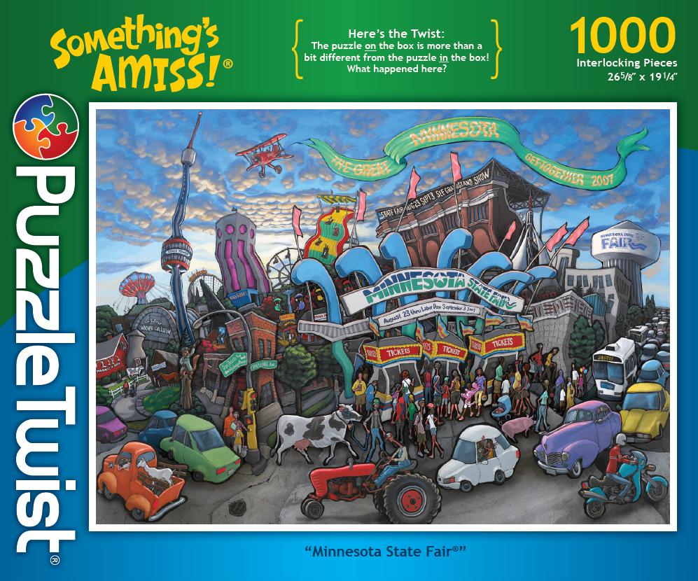 Minnesota State Fair 1000 Piece Puzzle Twist Jigsaw Puzzle - Puzzlicious.com