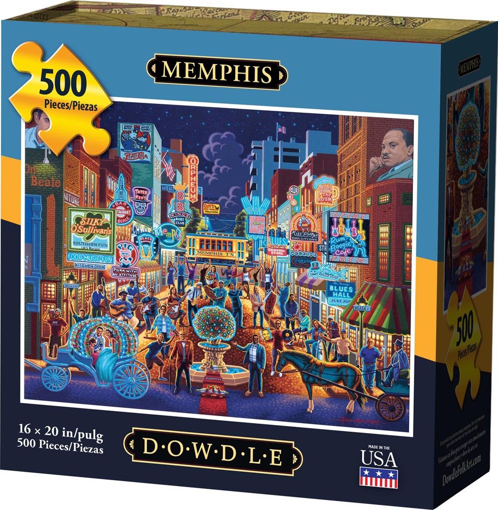 Memphis 500 Piece Puzzle - Quick Ship