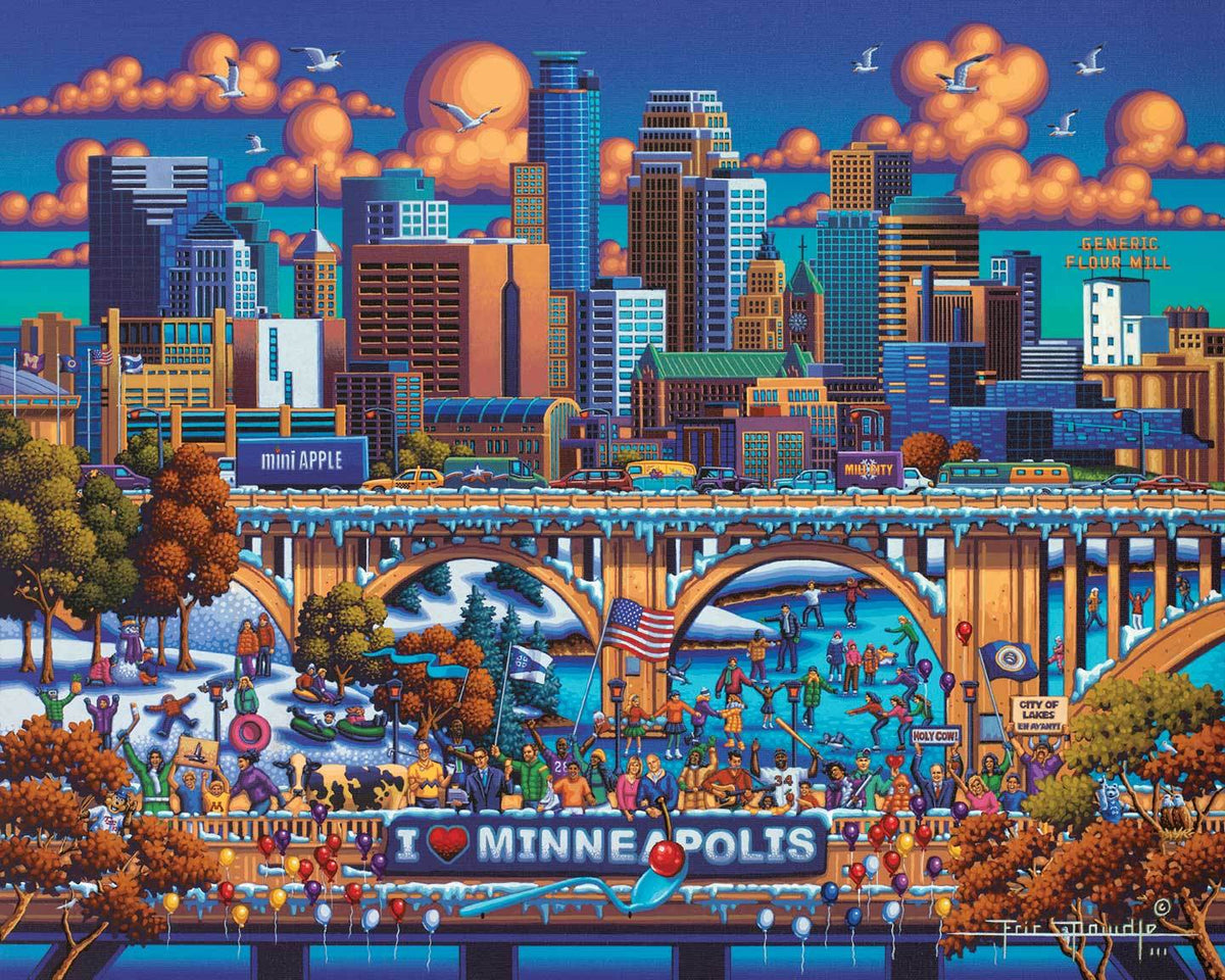 Minneapolis 500 Piece Puzzle - Quick Ship - Puzzlicious.com