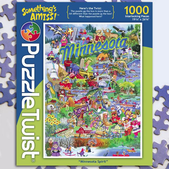 Minnesota Spirit 1000 Piece Puzzle Twist Jigsaw Puzzle - Quick Ship
