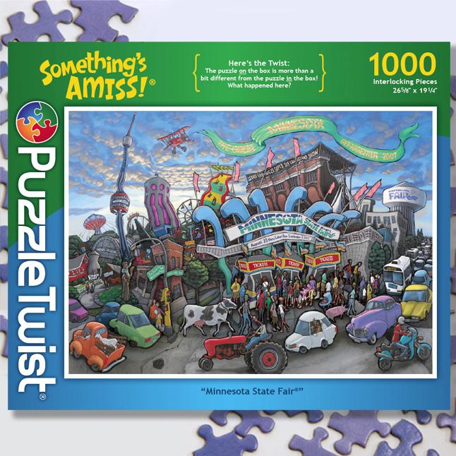 Minnesota State Fair 1000 Piece Puzzle Twist Jigsaw Puzzle - Puzzlicious.com