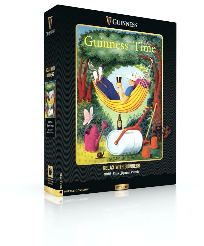 Relax with Guinness 1000 Piece Puzzle - Quick Ship - Puzzlicious.com
