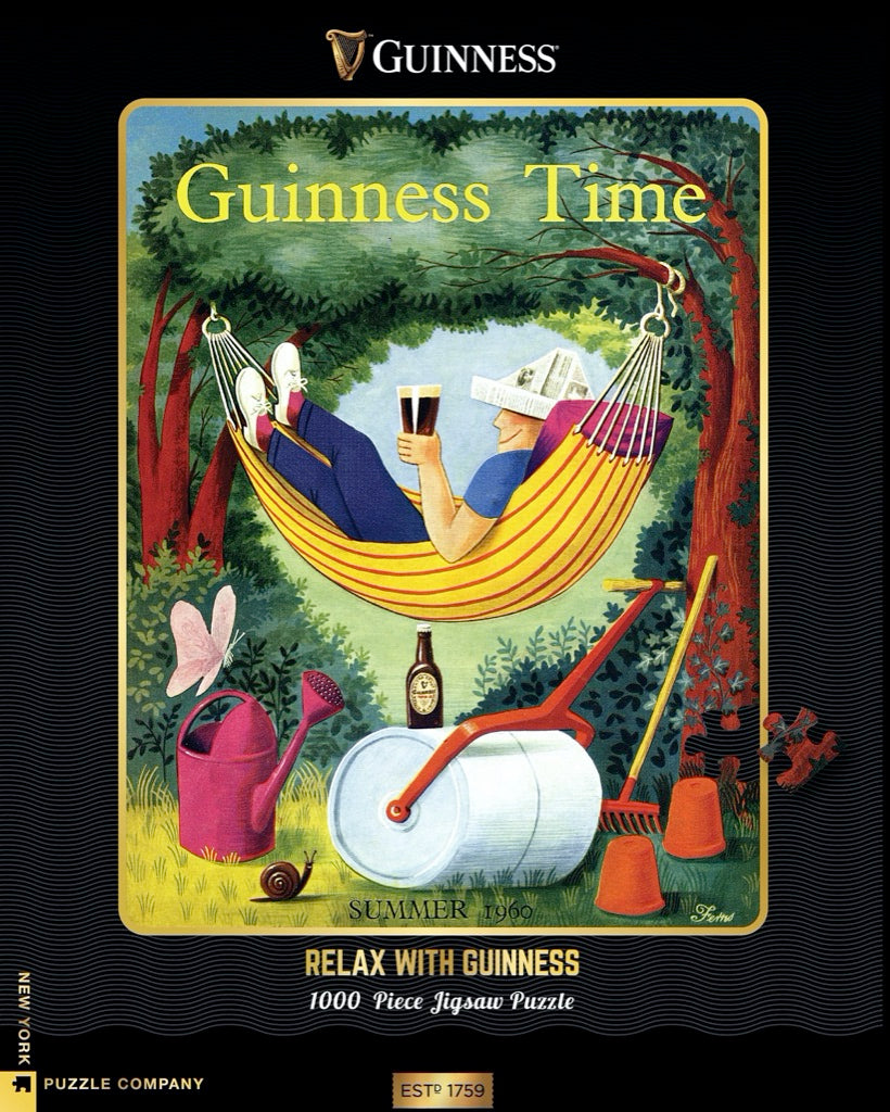 Relax with Guinness 1000 Piece Puzzle - Quick Ship - Puzzlicious.com
