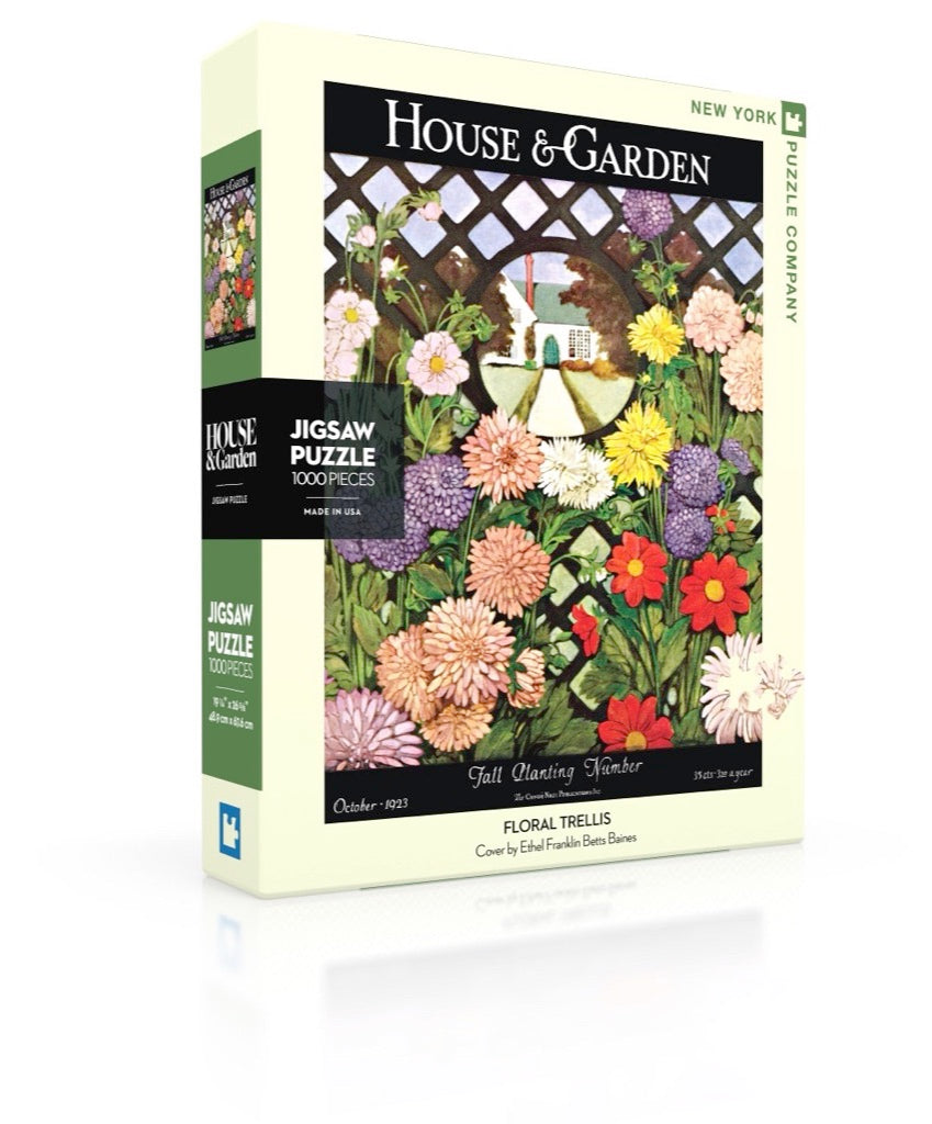 Floral Trellis 1000 Piece Puzzle - Quick Ship - Puzzlicious.com