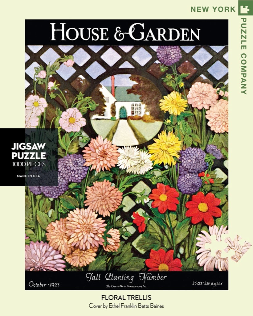 Floral Trellis 1000 Piece Puzzle - Quick Ship - Puzzlicious.com