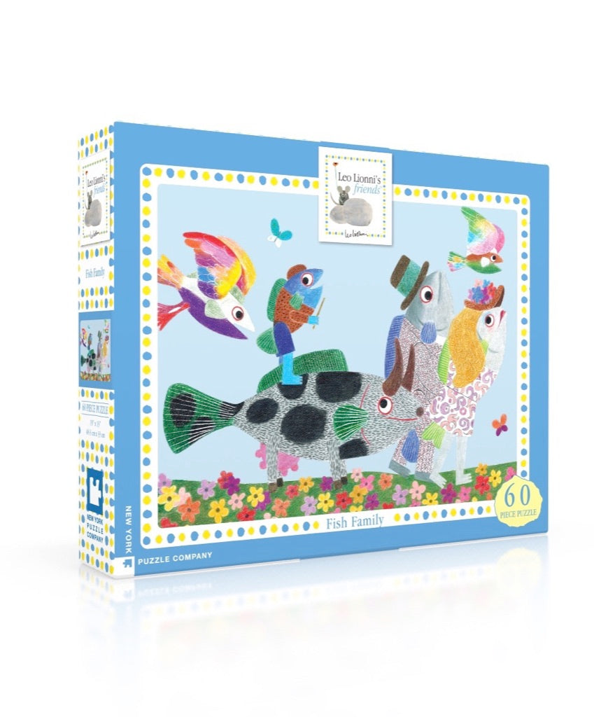 Fish Family 60 Piece Puzzle - Quick Ship - Puzzlicious.com