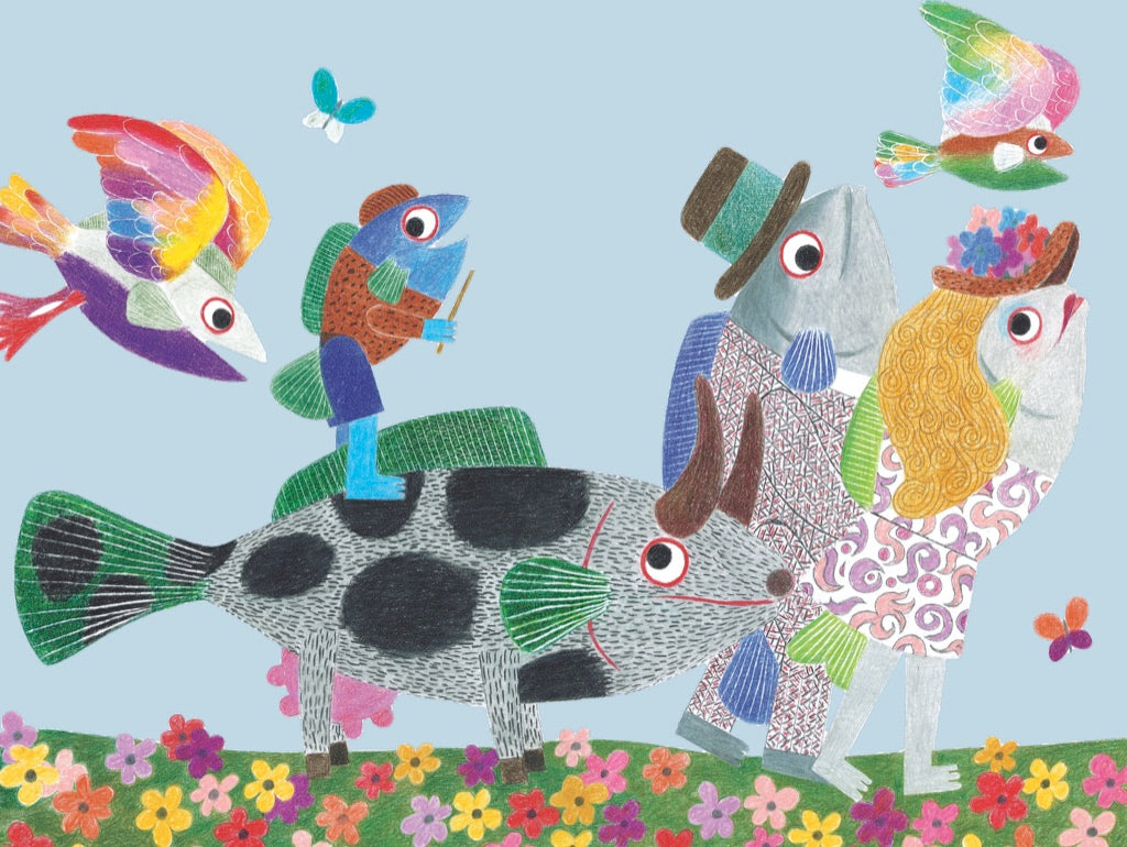 Fish Family 60 Piece Puzzle - Quick Ship - Puzzlicious.com