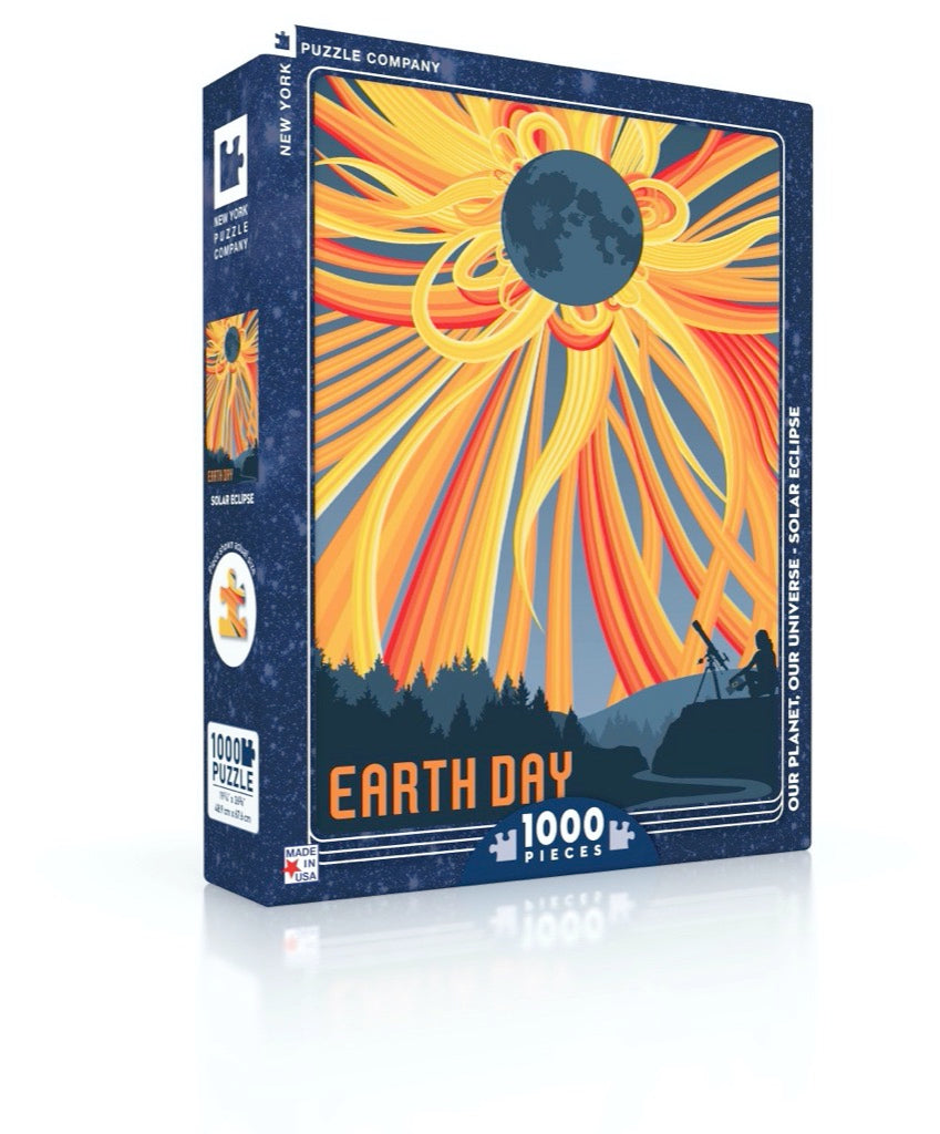 Earth Day's Solar Eclipse 1000 Piece Puzzle - Puzzlicious.com