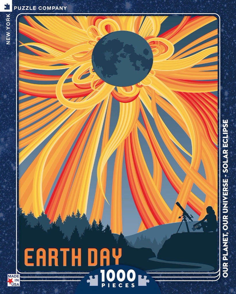 Earth Day's Solar Eclipse 1000 Piece Puzzle - Puzzlicious.com