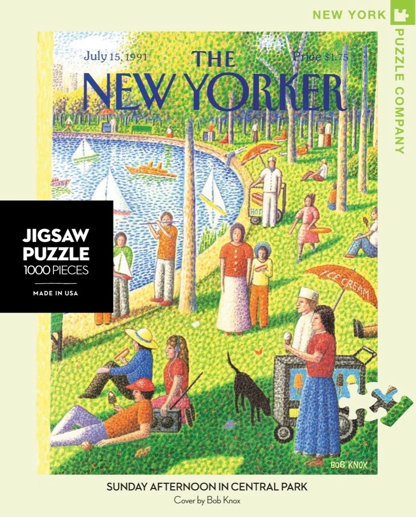 Sunday Afternoon in Central Park 1000 Piece Puzzle - Quick Ship - Puzzlicious.com