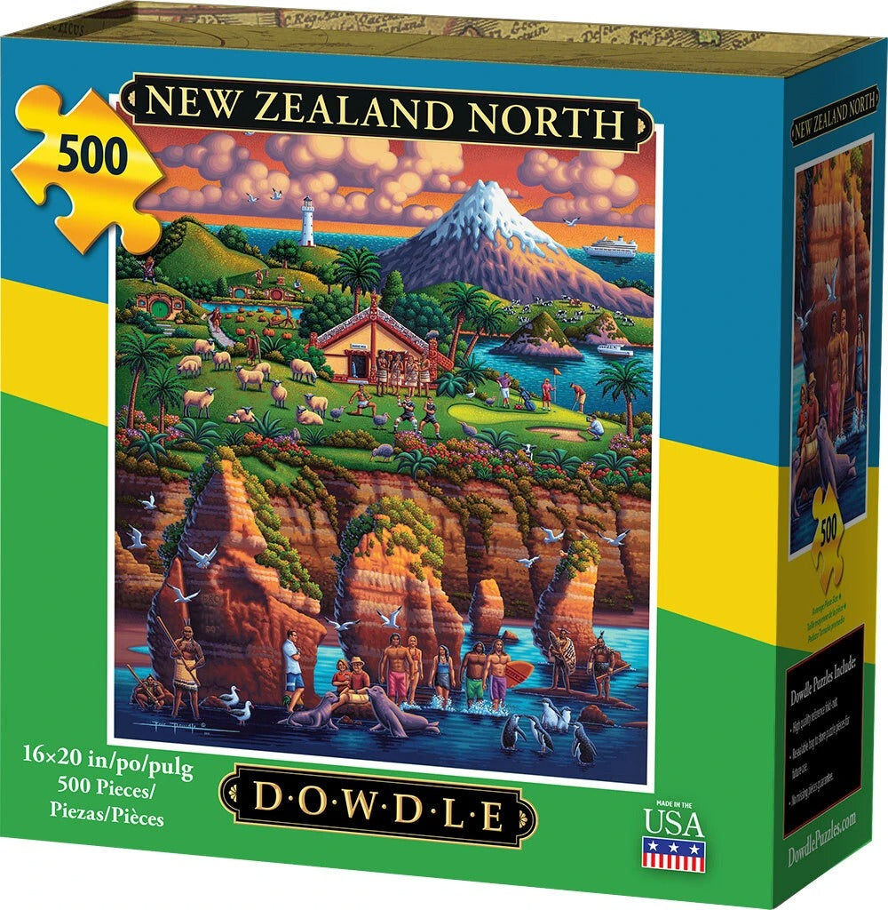 New Zealand North 500 Piece Puzzle - Quick Ship - Puzzlicious.com