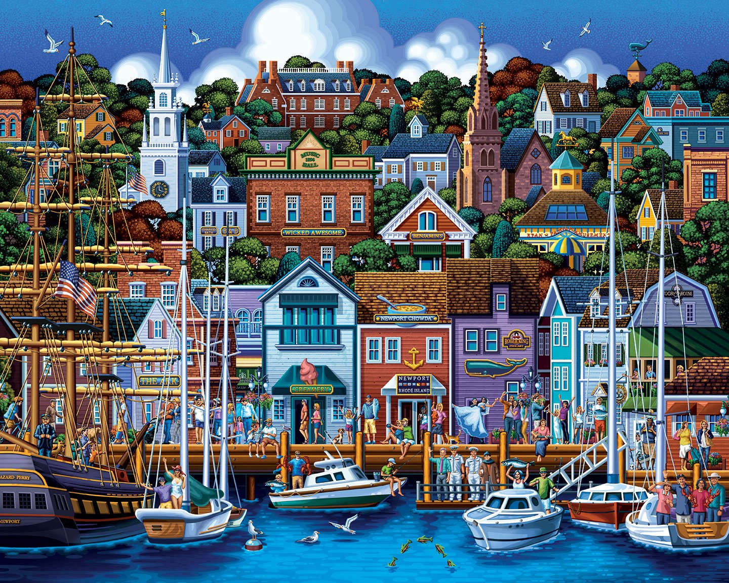 Newport RI 500 Piece Puzzle - Quick Ship