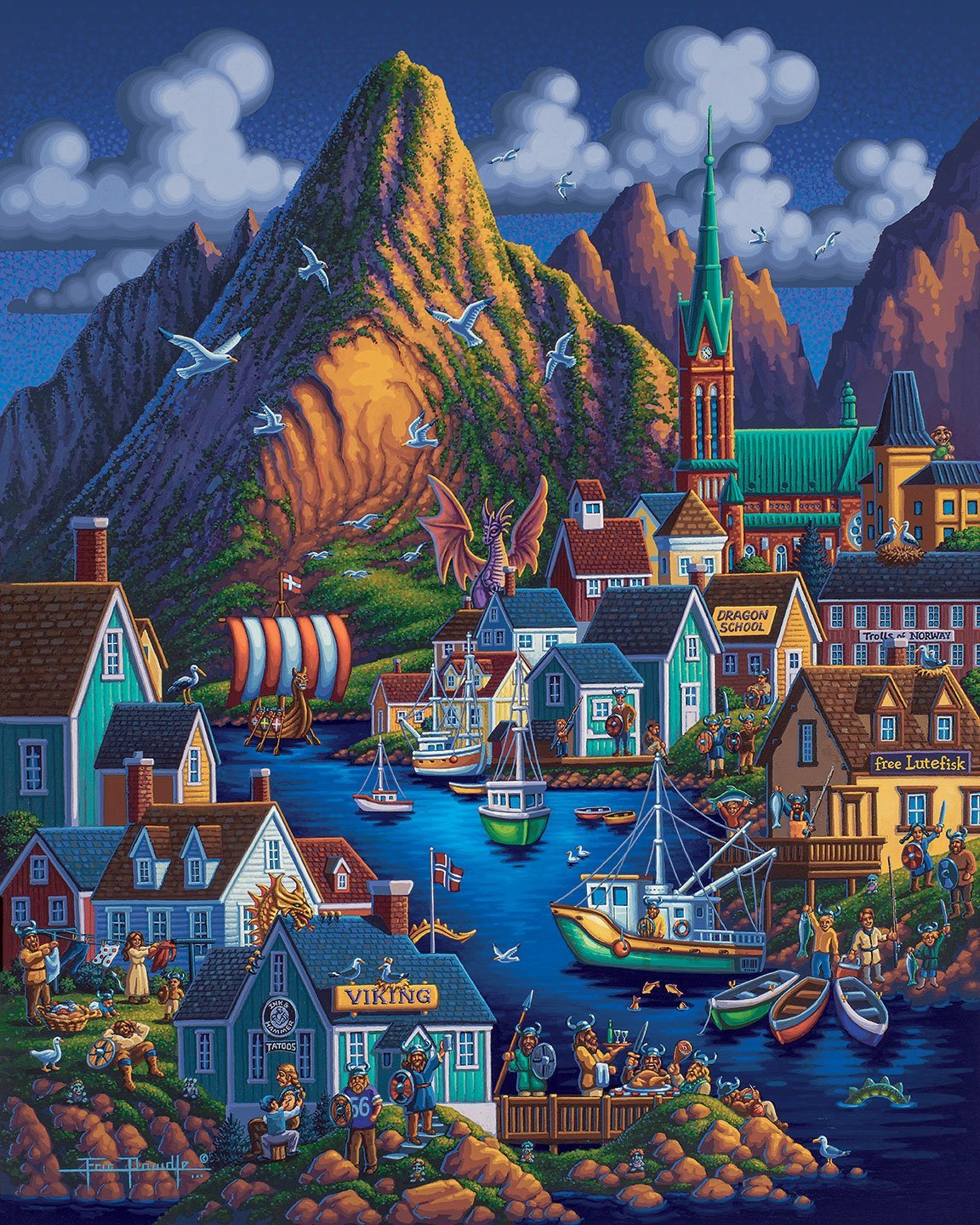 Norway 500 Piece Puzzle - Quick Ship