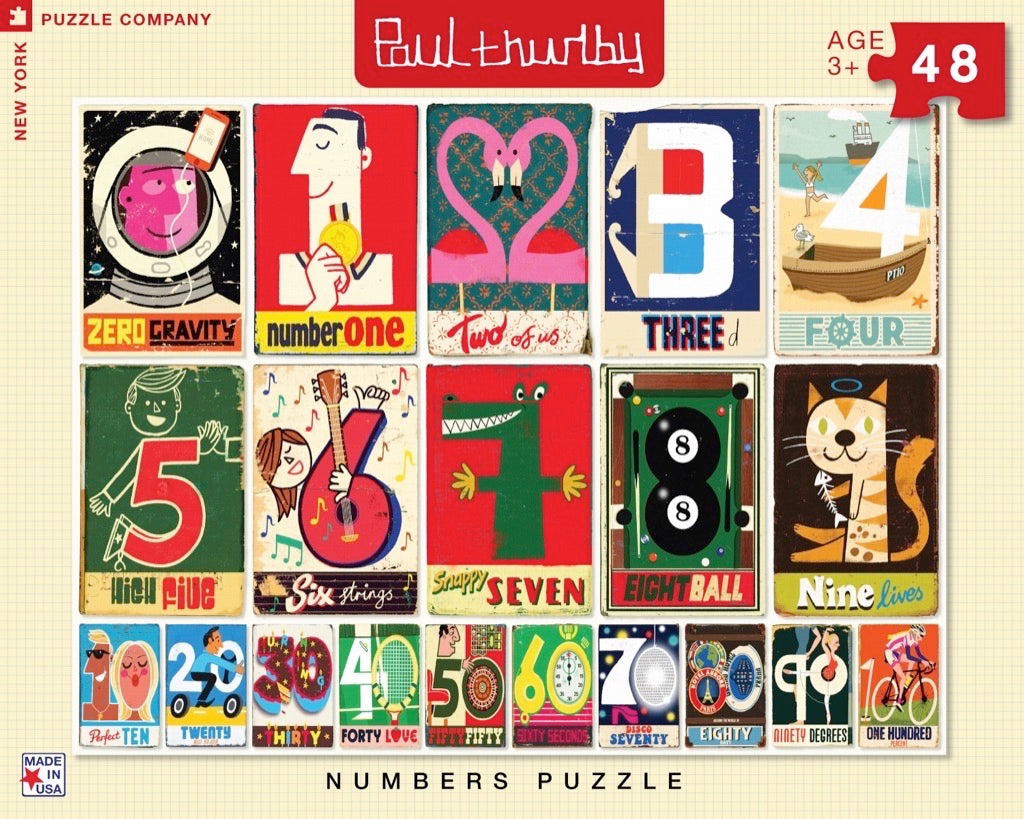 Numbers 48 Piece Puzzle - Quick Ship - Puzzlicious.com