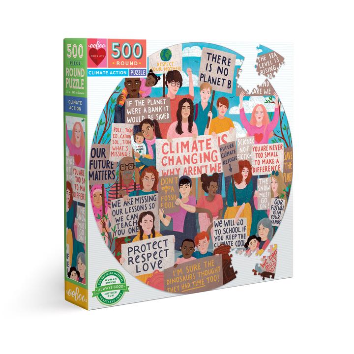 Climate Action 500 Piece Round Puzzle - Quick Ship - Puzzlicious.com