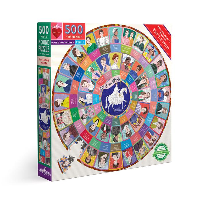 Votes for Women 500 Piece Round Puzzle - Quick Ship - Puzzlicious.com