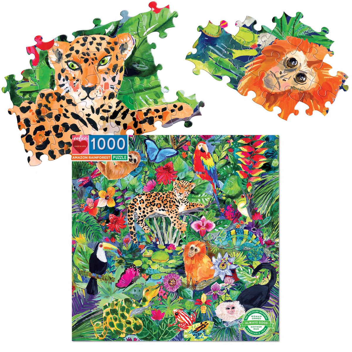 Amazon Rainforest 1000 Piece Puzzle - Quick Ship - Puzzlicious.com