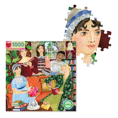 Jane Austen&#39;s Book Club 1000 Piece Round Puzzle - Quick Ship - Puzzlicious.com