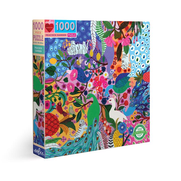 Peacock Garden 1000 Piece Puzzle - Quick Ship - Puzzlicious.com