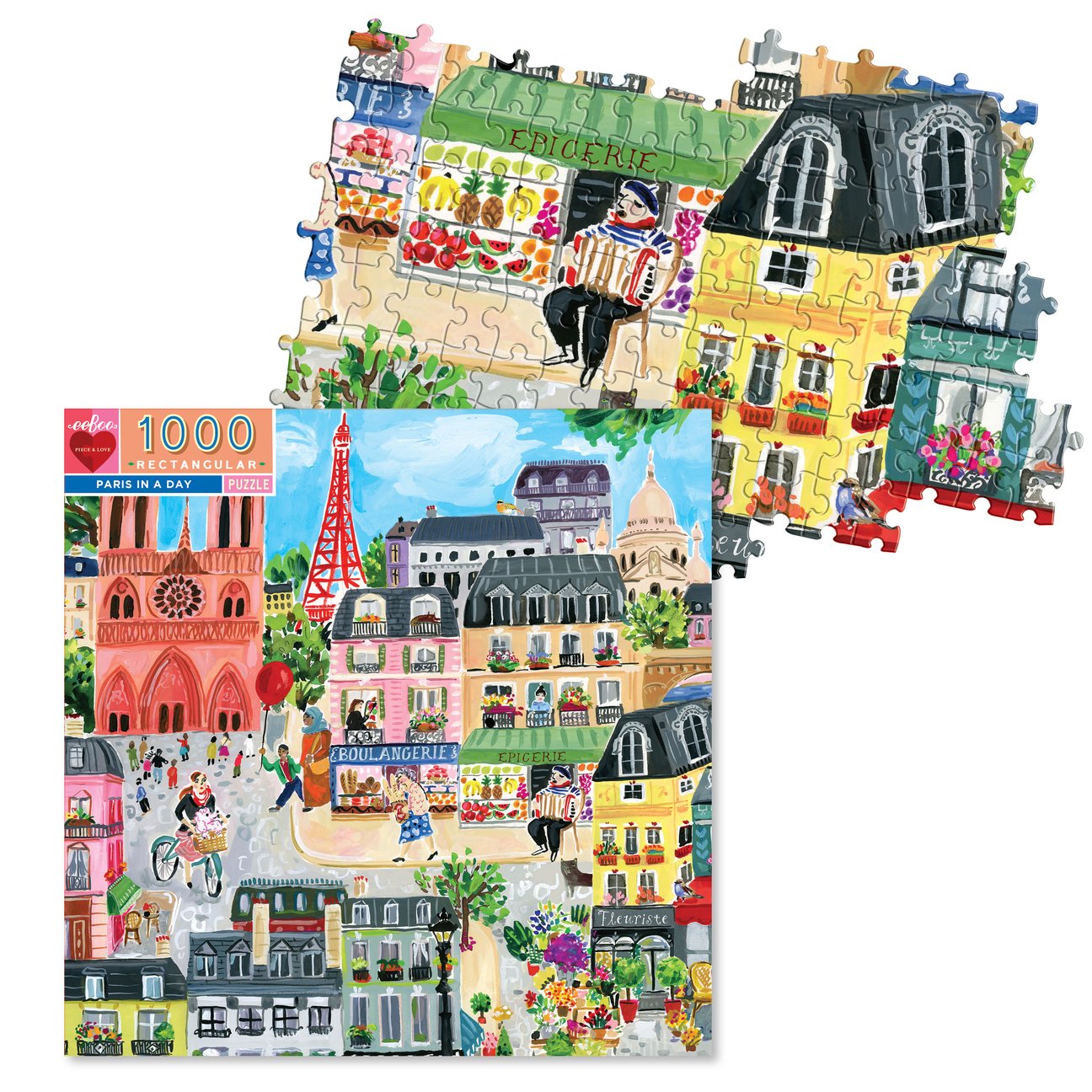 Paris in a Day 1000 Piece Puzzle - Quick Ship - Puzzlicious.com