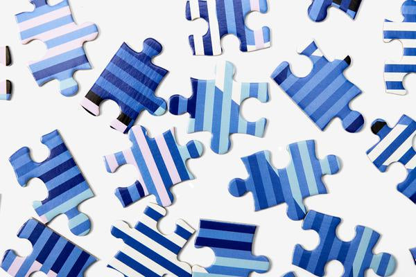 Dusen Dusen Pattern Puzzle - Small Lenticular 100 Piece Puzzle - Puzzlicious.com