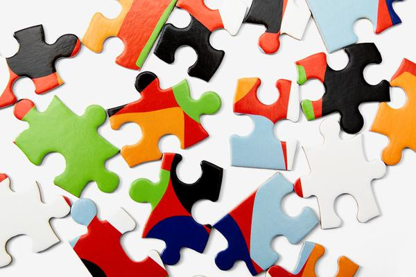 Dusen Dusen Pattern Puzzle - Small Stack 100 Piece Puzzle - Puzzlicious.com