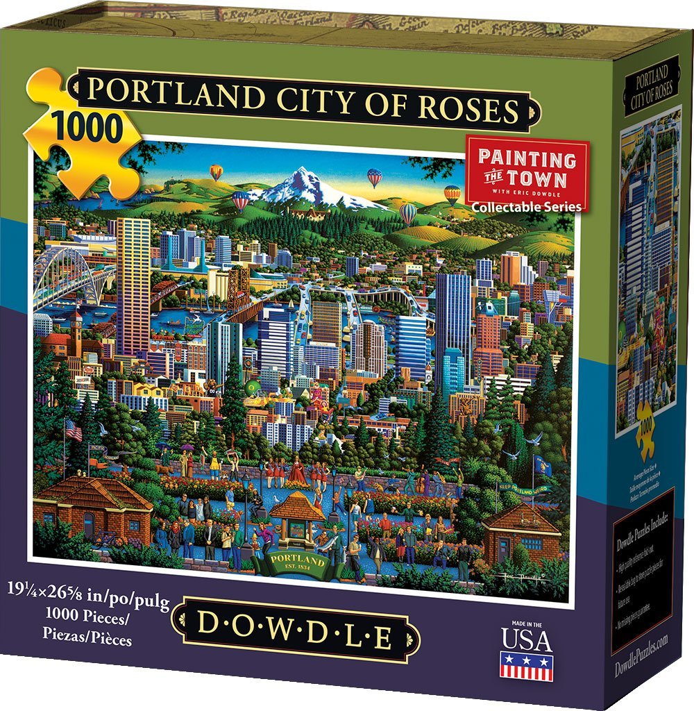Portland City of Roses 1000 Piece Puzzle - Quick Ship - Puzzlicious.com