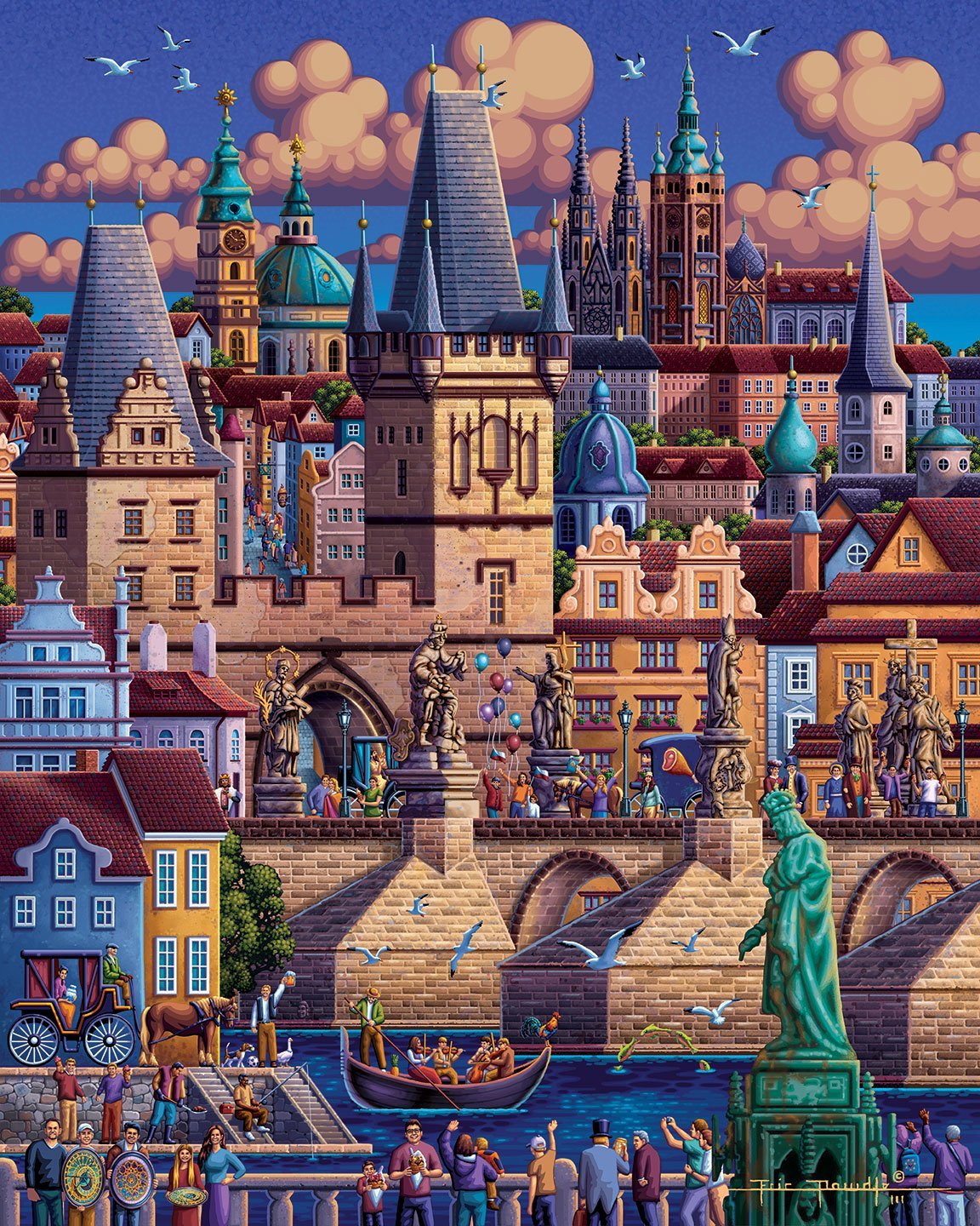 Prague 500 Piece Puzzle - Quick Ship