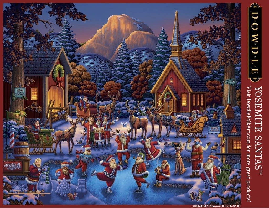 Yosemite Santas 500 Piece Puzzle - Puzzlicious.com