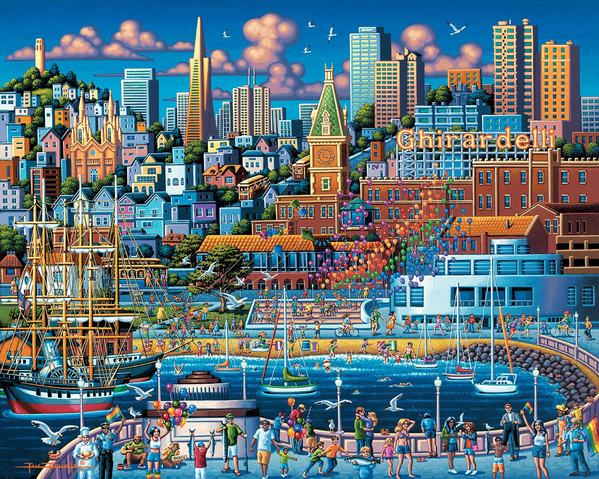 San Francisco Pier 500 Piece Puzzle - Quick Ship - Puzzlicious.com
