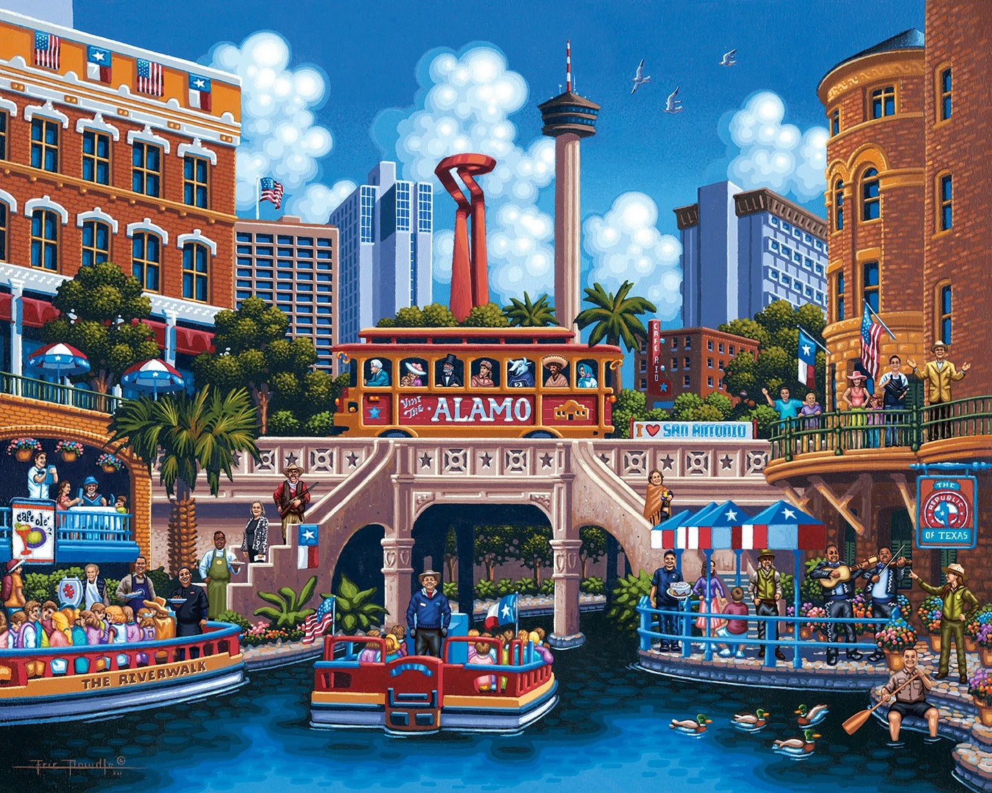 San Antonio 500 Piece Puzzle - Quick Ship - Puzzlicious.com