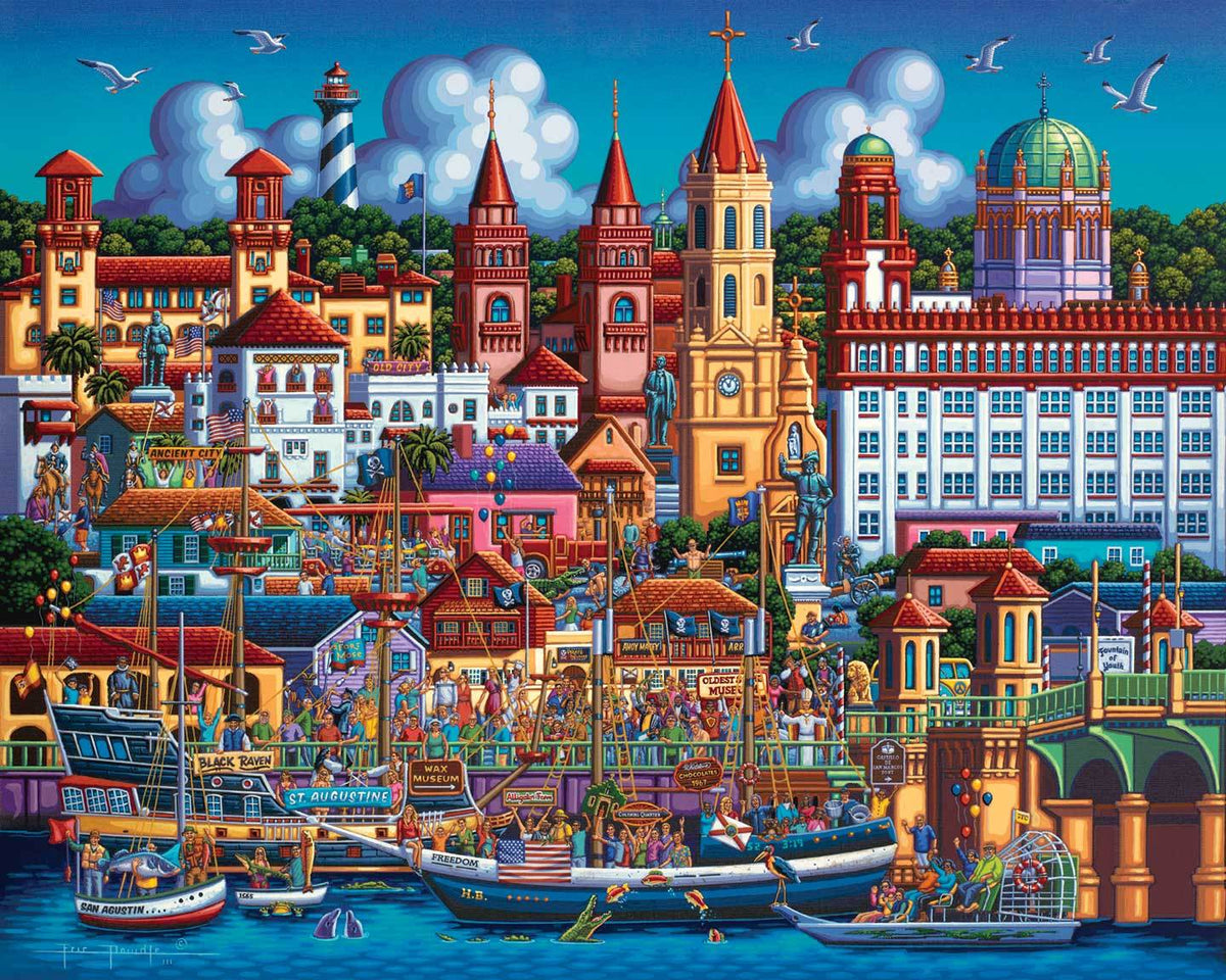 St. Augustine 500 Piece Puzzle - Quick Ship - Puzzlicious.com