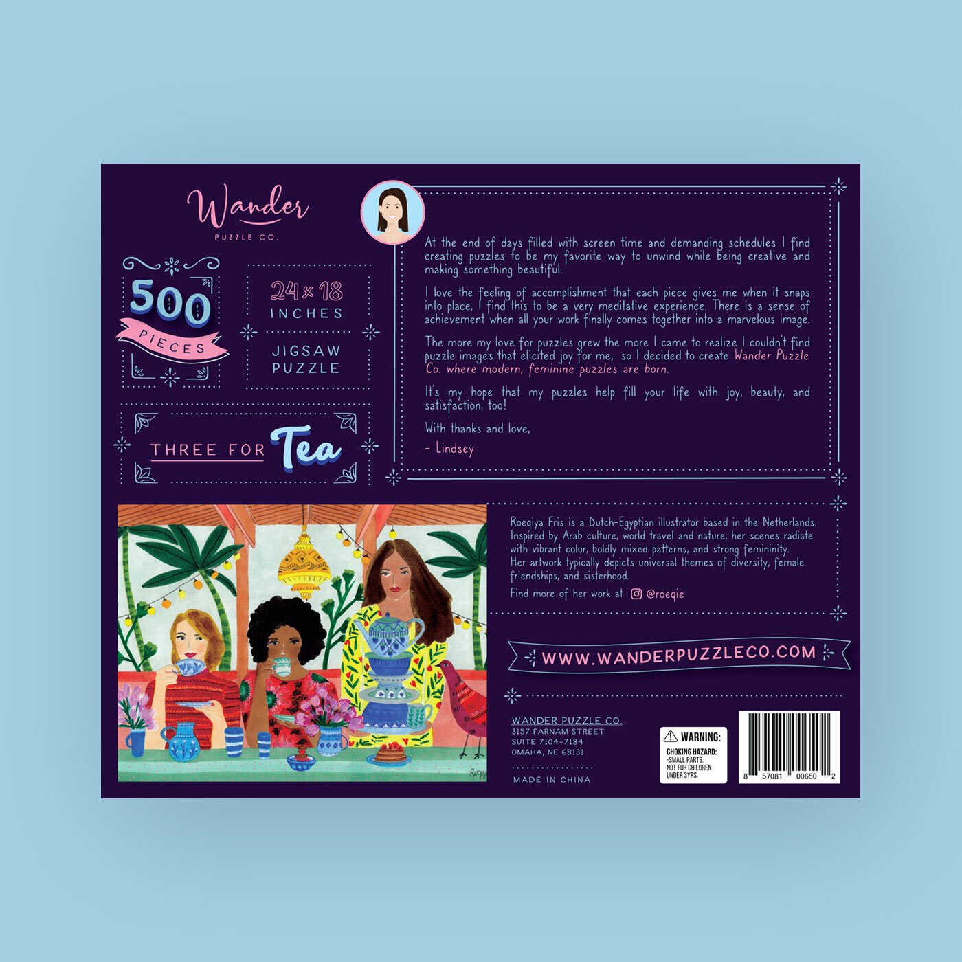 Three for Tea - 500 Piece Puzzle - Quick Ship - Puzzlicious.com