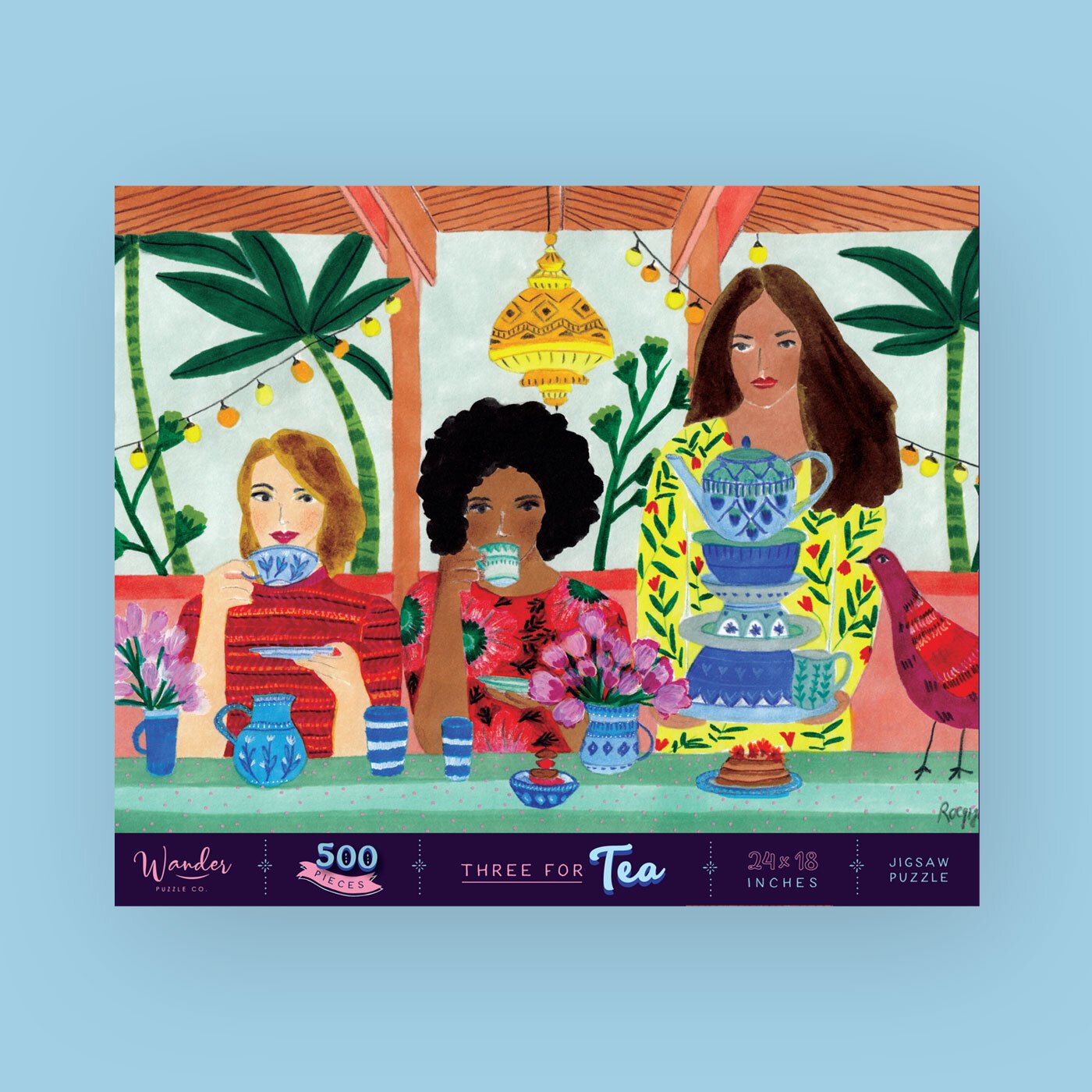 Three for Tea - 500 Piece Puzzle - Quick Ship - Puzzlicious.com