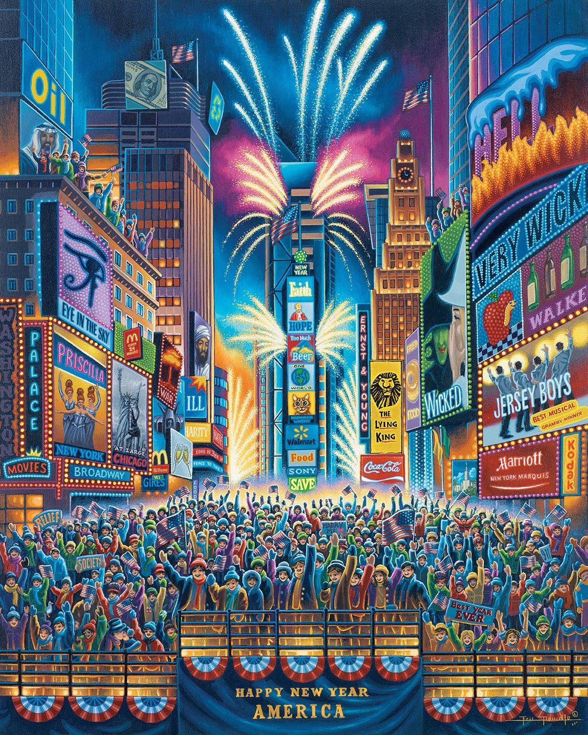 Times Square 1000 Piece Puzzle - Quick Ship - Puzzlicious.com