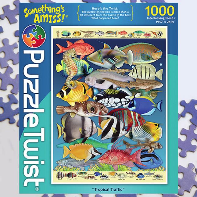 Tropical Traffic 1000 Piece Puzzle Twist Jigsaw Puzzle - Quick Ship - Puzzlicious.com