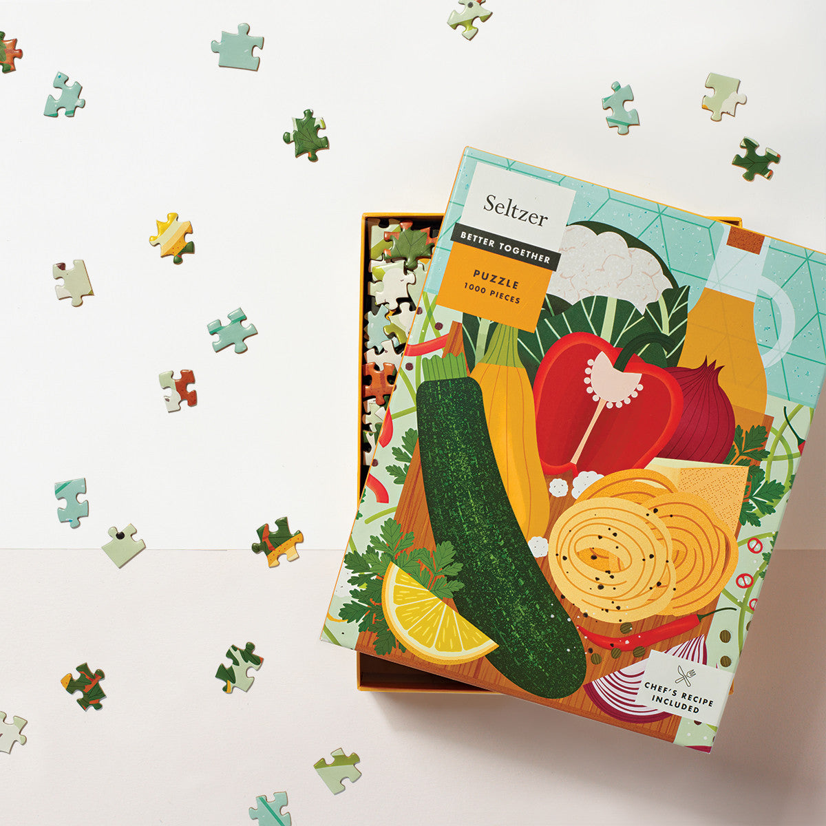 Veggie Recipe 1000 Piece Puzzle - Quick Ship - Puzzlicious.com