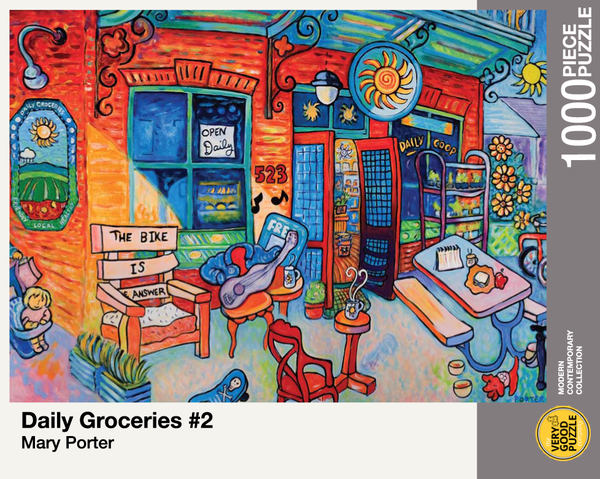 Mary Porter&#39;s Daily Groceries #2 1000 Piece Jigsaw Puzzle - Quick Ship - Puzzlicious.com