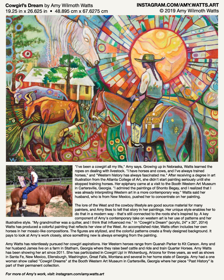 Amy Wilmoth Watts' Cowgirl's Dream 1000 Piece Jigsaw Puzzle - Quick Ship - Puzzlicious.com