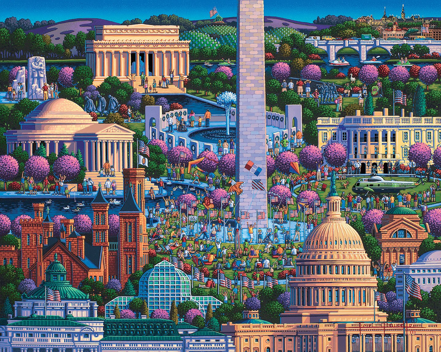 Washington D.C. Mall 1000 Piece Puzzle - Quick Ship - Puzzlicious.com