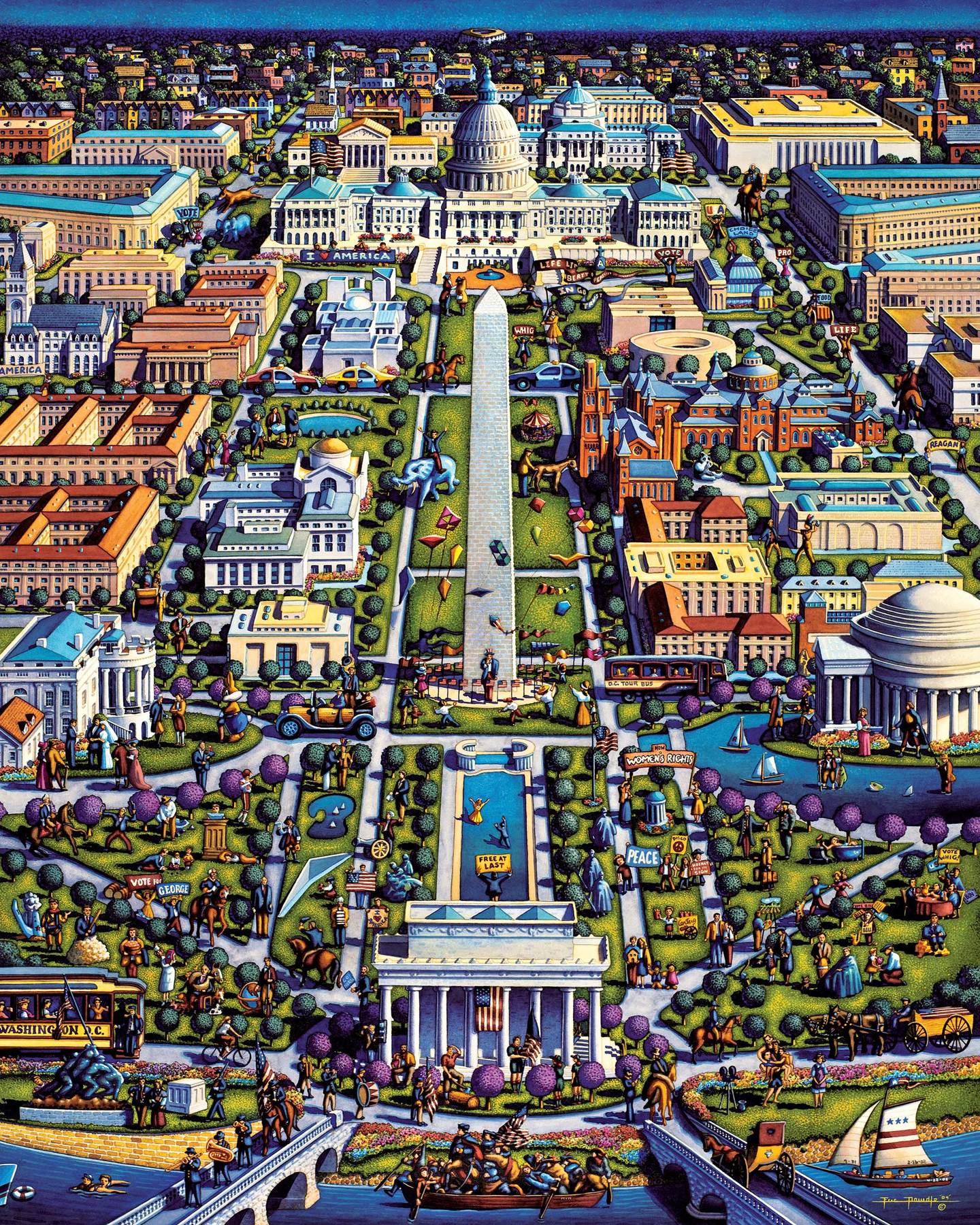 Washington D.C. 1000 Piece Puzzle - Quick Ship - Puzzlicious.com