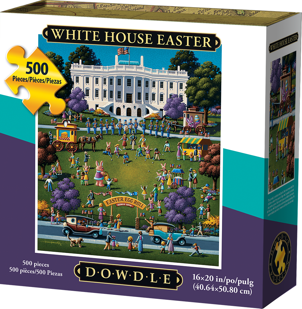 White House Easter 500 Piece Puzzle - Quick Ship