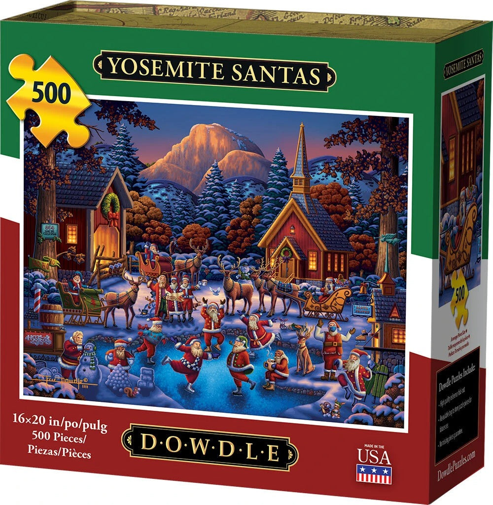 Yosemite Santas 500 Piece Puzzle - Puzzlicious.com