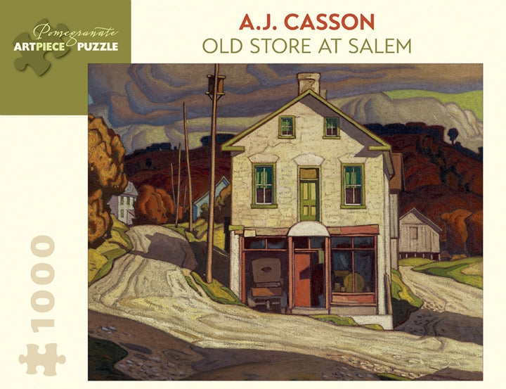 A.J. Casson: Old Store at Salem 1000 Piece Jigsaw Puzzle - Quick Ship - Puzzlicious.com