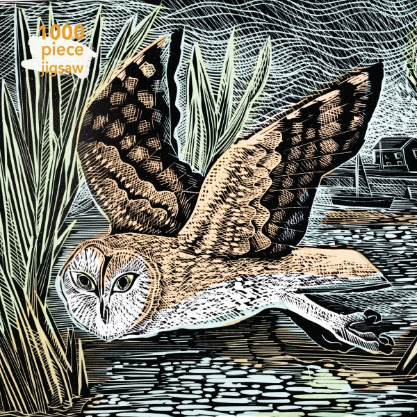 Angela Harding: Marsh Owl 1000 Piece Jigsaw Puzzle - Quick Ship - Puzzlicious.com