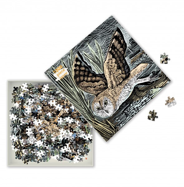 Angela Harding: Marsh Owl 1000 Piece Jigsaw Puzzle - Quick Ship - Puzzlicious.com