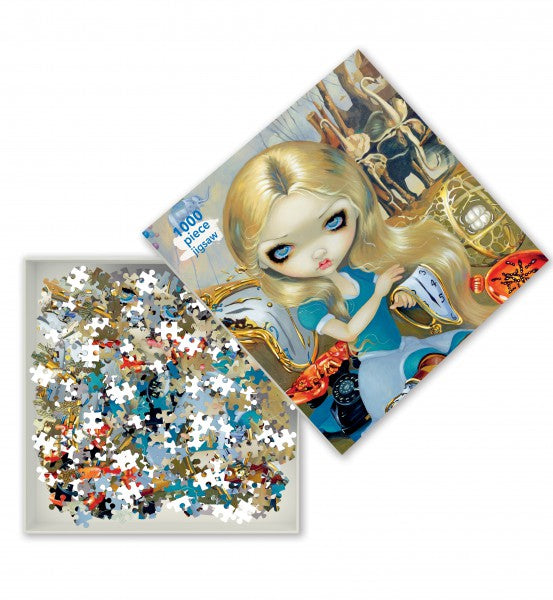 Jasmine Becket-Griffith: Alice in a Dali Dream 1000 Piece Jigsaw Puzzle - Quick Ship - Puzzlicious.com