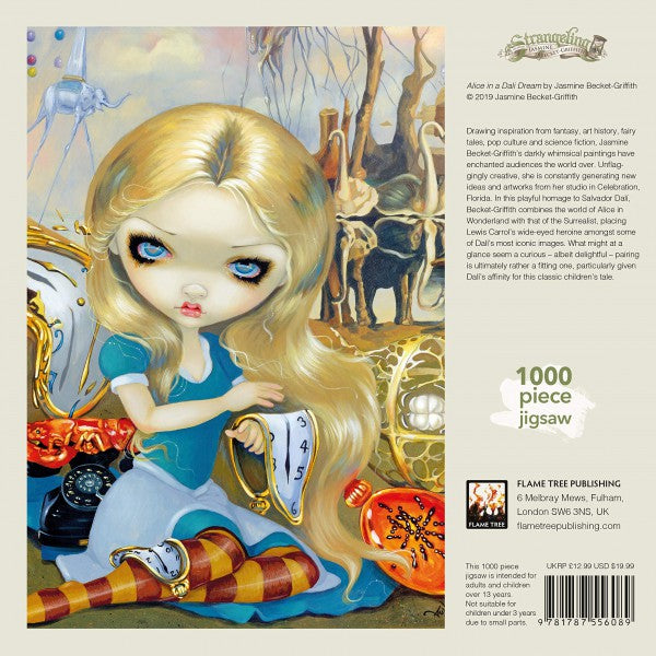 Jasmine Becket-Griffith: Alice in a Dali Dream 1000 Piece Jigsaw Puzzle - Quick Ship - Puzzlicious.com