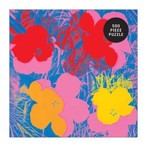 Andy Warhol Flowers 500 Piece Puzzle - Quick Ship - Puzzlicious.com